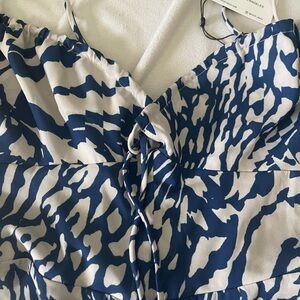 Blue and White Patterned Dress by Resa